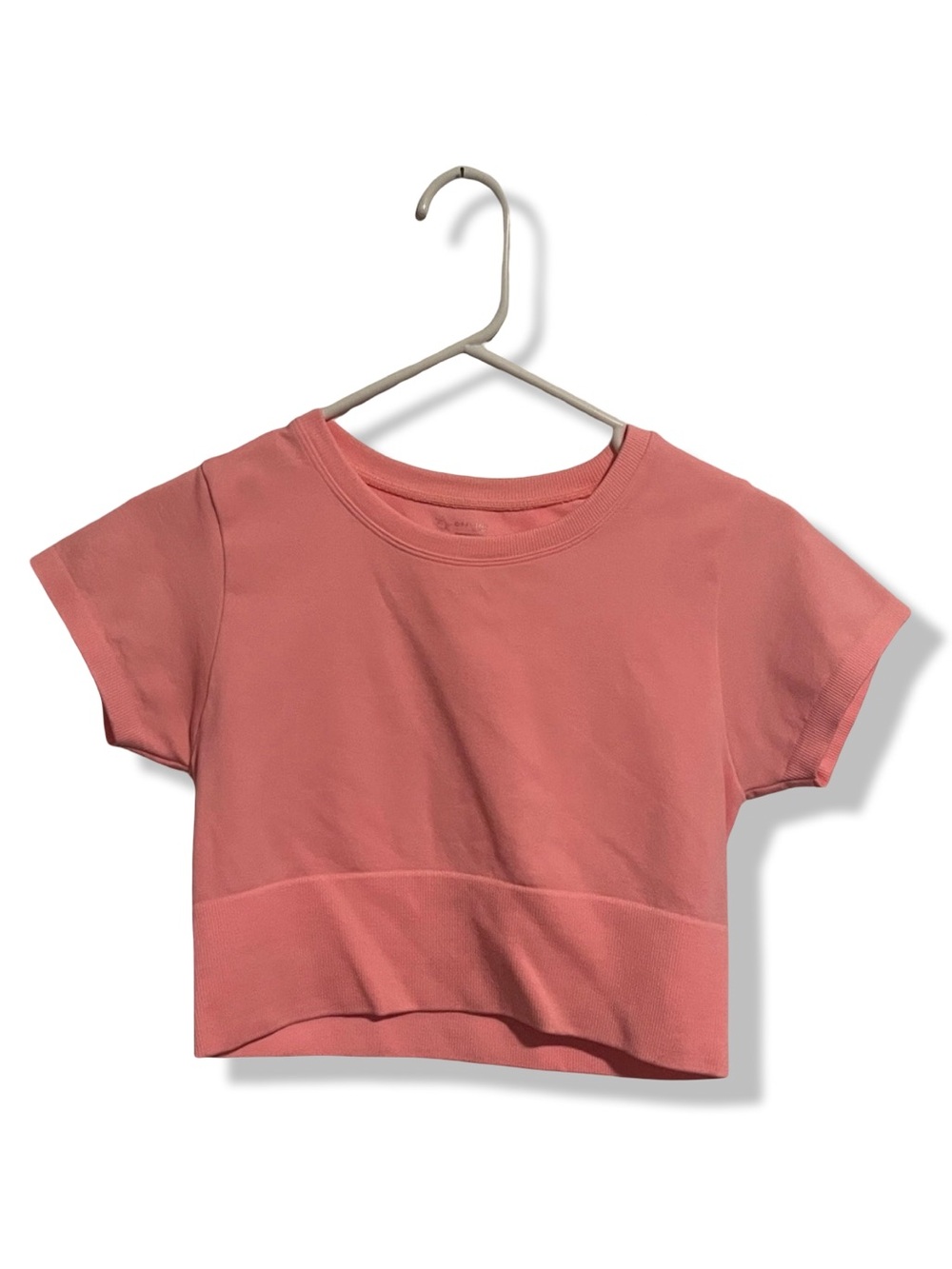 Coral Pink Offline by Aerie Sidewalk Seamless Cropped T-Shirt
